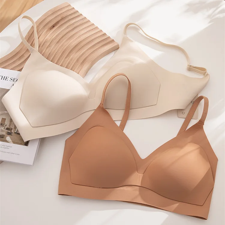 

Vacuum fixed cup, one piece, seamless, simple bra, thin and small bra