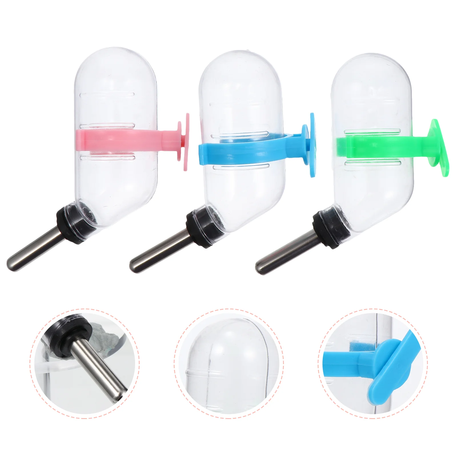

Water Bottle Hamster Nodrip Feeder Rabbit Dog Dispenser Cagepig Guinea Pet Animal Drinking Hanging Rat Automatic Crate Proof