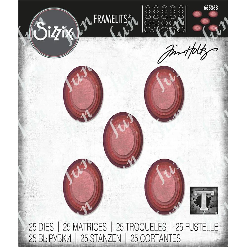 

2022 New Framelits Stacked Tiles Ovals Metal Cutting Dies Diy Scrapbooking Diary Making Paper Crafts Drawing Coloring Decor Mold