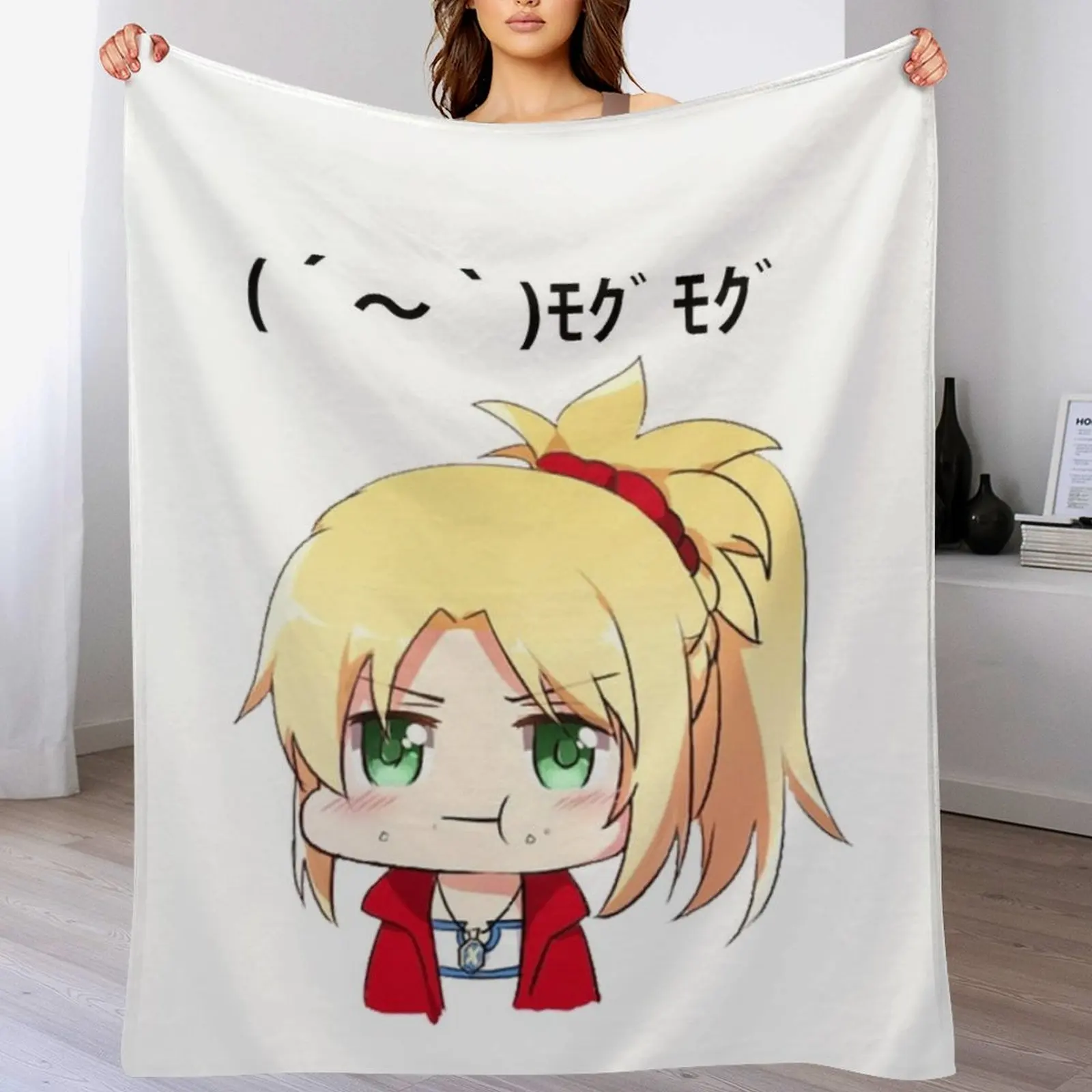 Fate - Chibi morжелд (Mogu) плед для большого сна клетка на диван