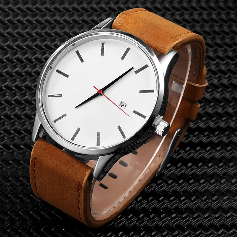 

Men's Watches Fashion Leather Quartz Watch Men Casual business Male erkek kol saati Wristwatch Montre Hombre Relogio Masculino