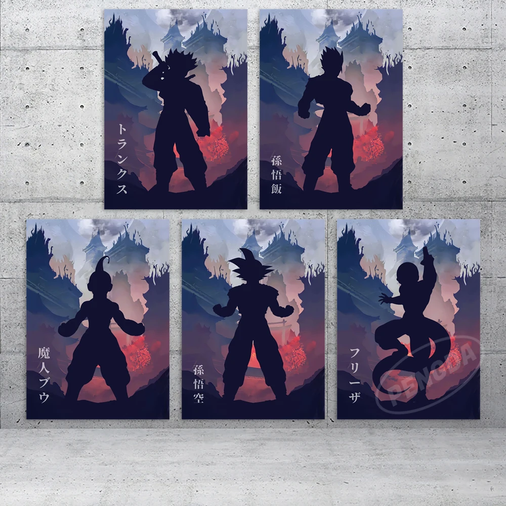 

HD Prints Anime Home Decor Dragon Ball Canvas Goku Poster Vegeta IV Painting Wall Beerus Art Janpanese Picture For Living Room