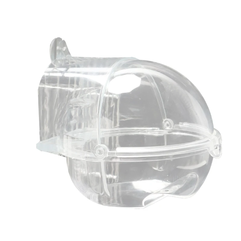 

594C Parrot Bathtub For Cage Parrot Bath Tub Parrot Shower Box Pet Bird Bath Tub Screw On Transparent Bathing Tub