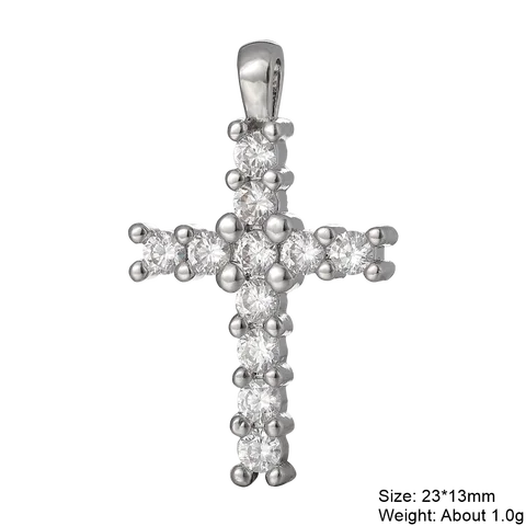 Juya медные подвески с цирконами Christian Cross