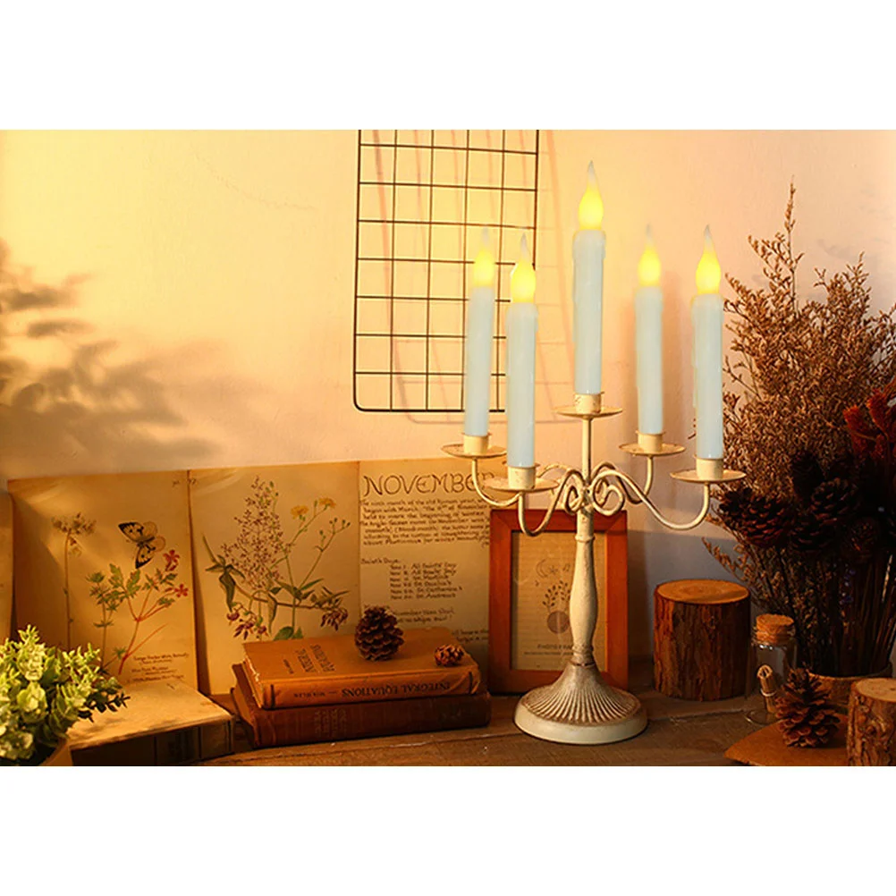 6 шт. пульт дистанционного управления рождественские держатели для чайных свечей