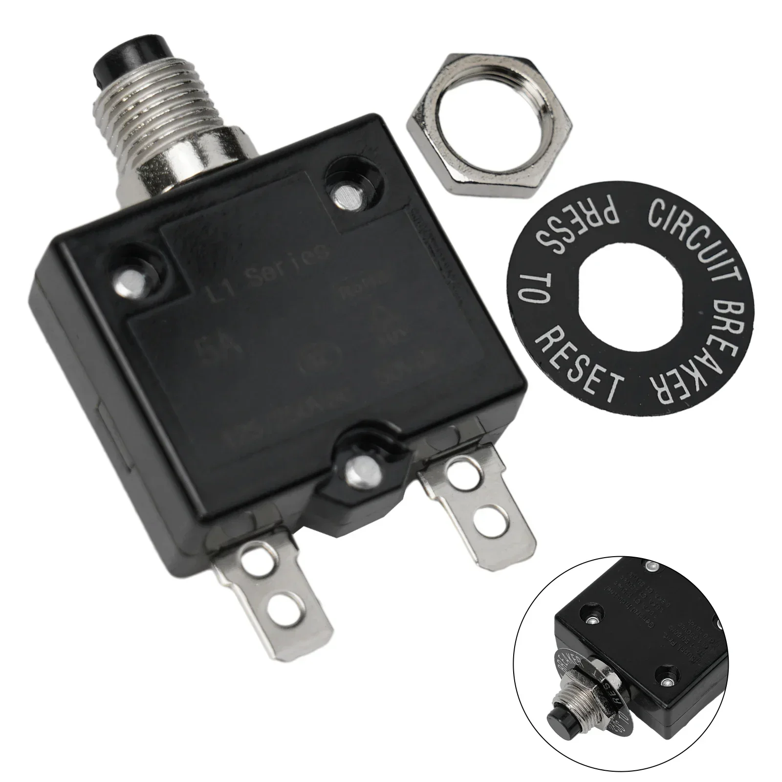 Автоматические выключатели 20amp Philmore/Ear Push Button термовырез 12-50V DC 125-250V AC детали