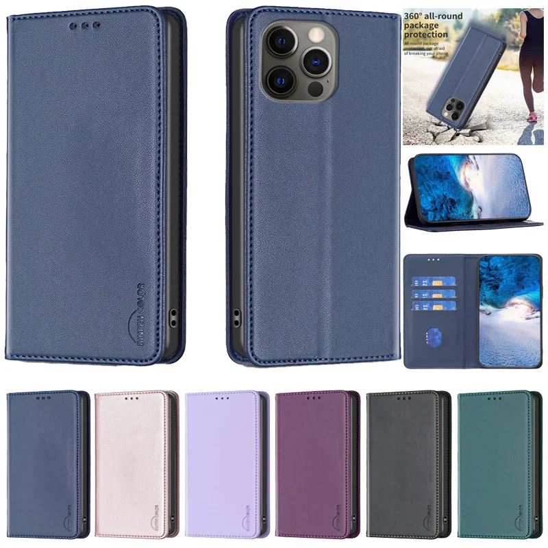 

12 Pro Case For iPhone 12 Pro Max Leather Wallet Case iPhone 12Pro 12ProMax Phone Case For iPhone 12 Cover Magnetic Coque Fundas