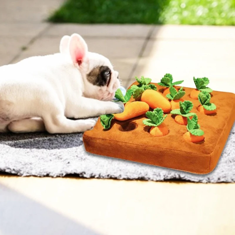 Креативный коврик для жевания домашних животных в форме моркови рыба овощное