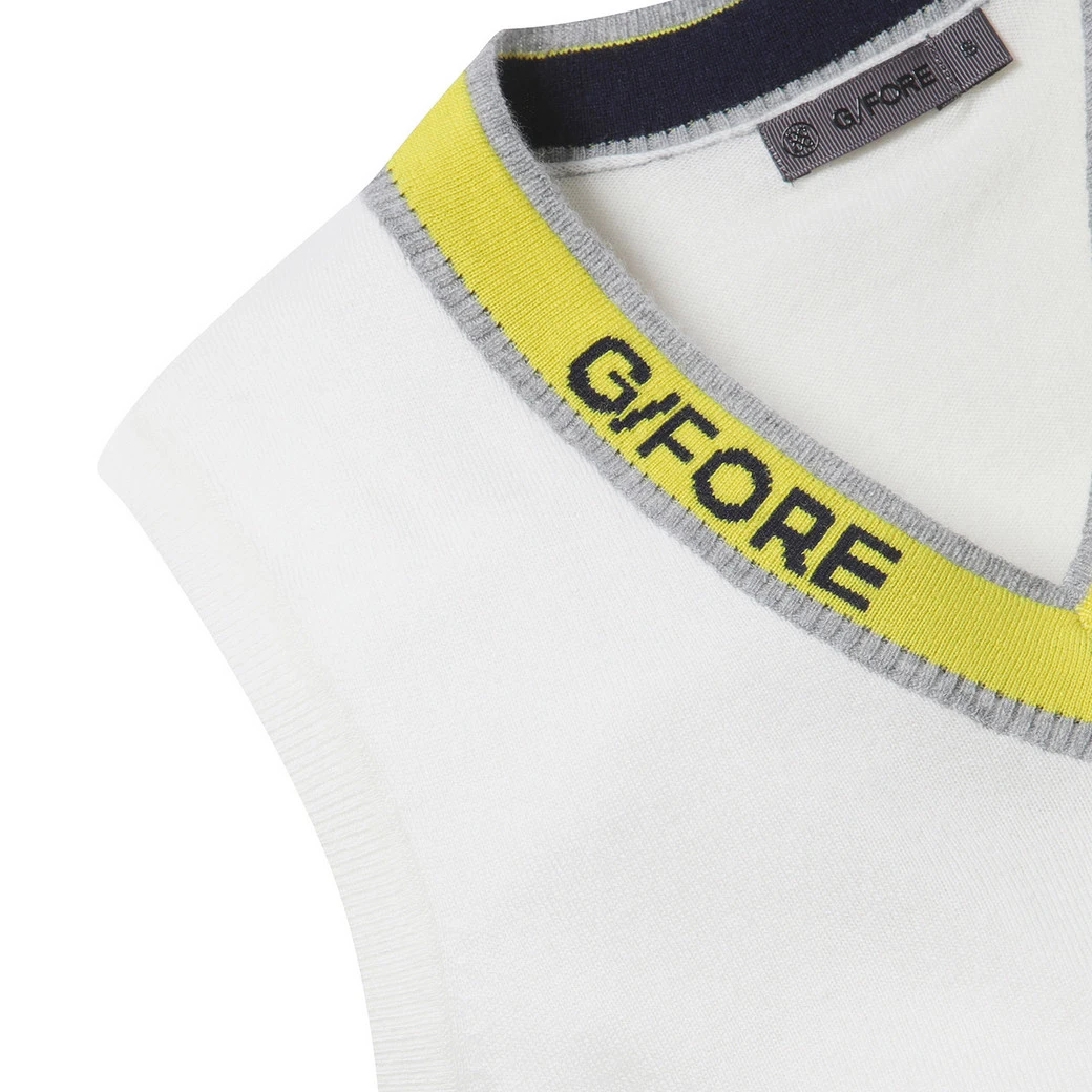 Korean Style Luxury G4 Knit Sweater Vest Ladies Casual Ladies Sweater Vest Retro Fashion Ladies Knit Sleeveless Top