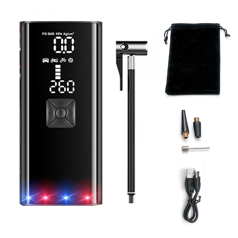 

150PSI 8000mAh Wireless Electric Car Air Compressor Portable Tire Inflator Pump Inflatable Pump For Motorcycle Bicycle Car Balls