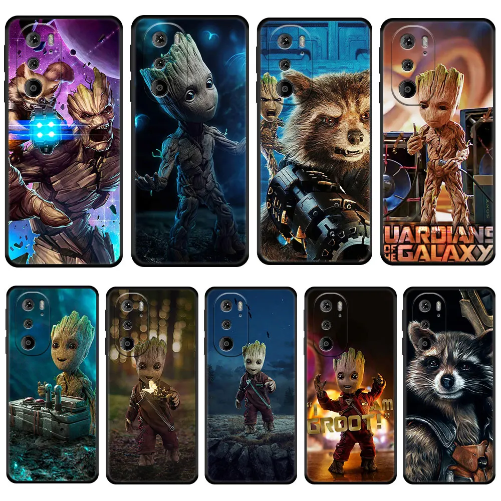 

Guardians Groot Marvel Phone For Motorola G31 E6s G40 One Fusion Hyper G8 Plus G30 Edge 20 G60 G9 Play G Stylus 2022 Coque