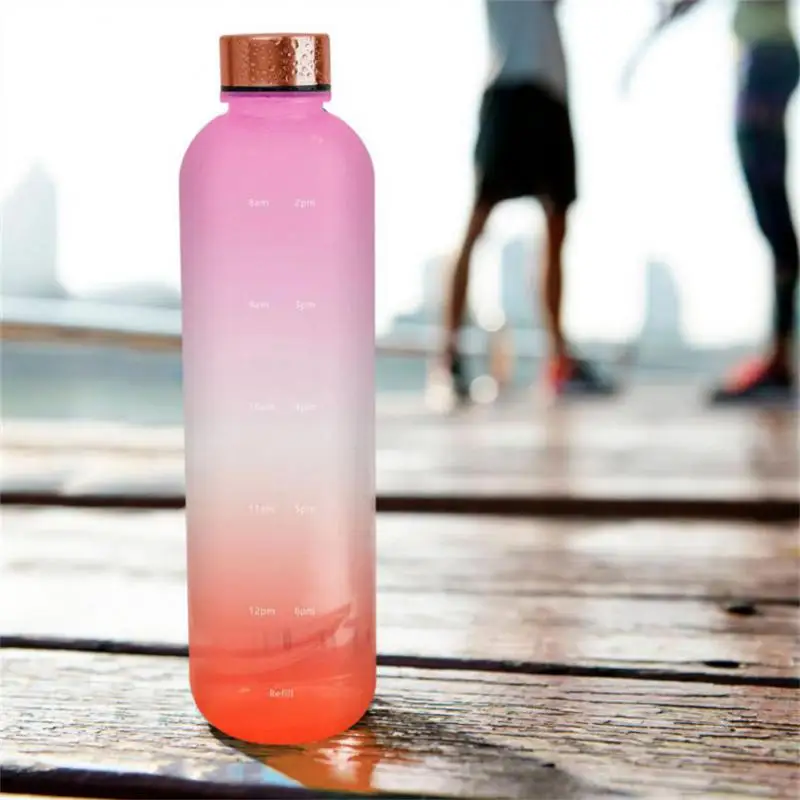 

Большая спортивная бутылка, градиентный цвет, антикоррозийная чашка для воды, Женская Спортивная бутылка для воды, вакуумная герметичная чашка