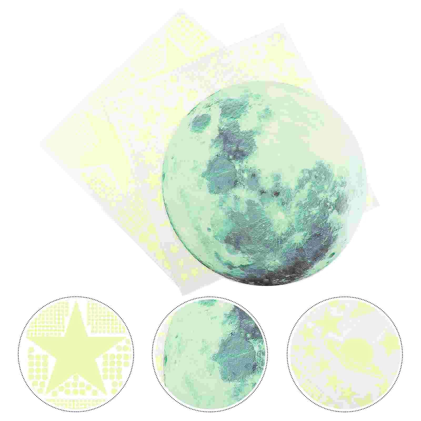 

1 Set Moon Stars Wall Stickers Decals Art Mural Decoration Light Switch Sticker