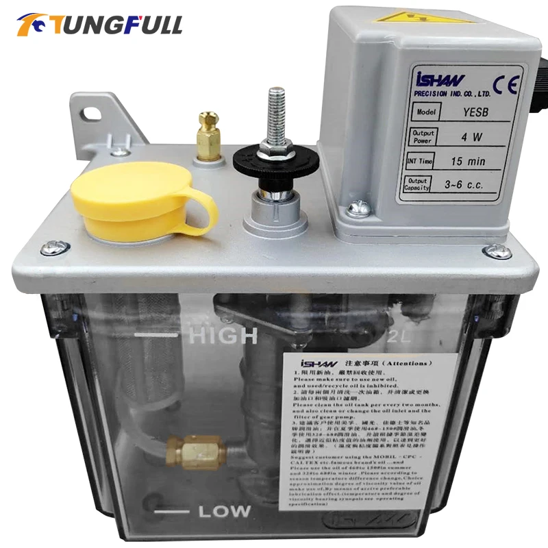 

Двухлитровый масляный насос для масляной смазки 110 В/220 В 4 Вт YESB Электрический насос для смазки INT Time 3/5/10/15/30/60 мин опционально