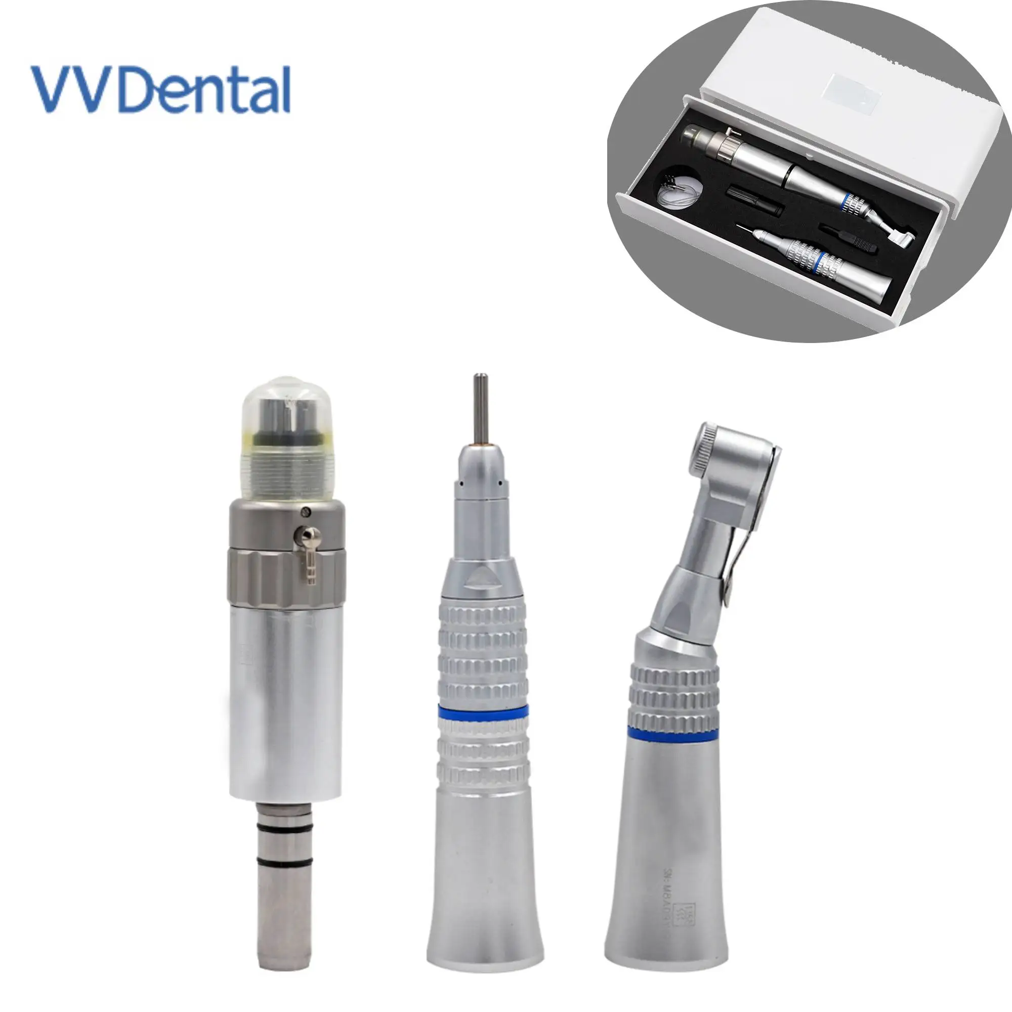 

VV New Dental Contra Angle Push Botton Low Speed Handpiece Air Turbine Dental Handpiece Upgrade