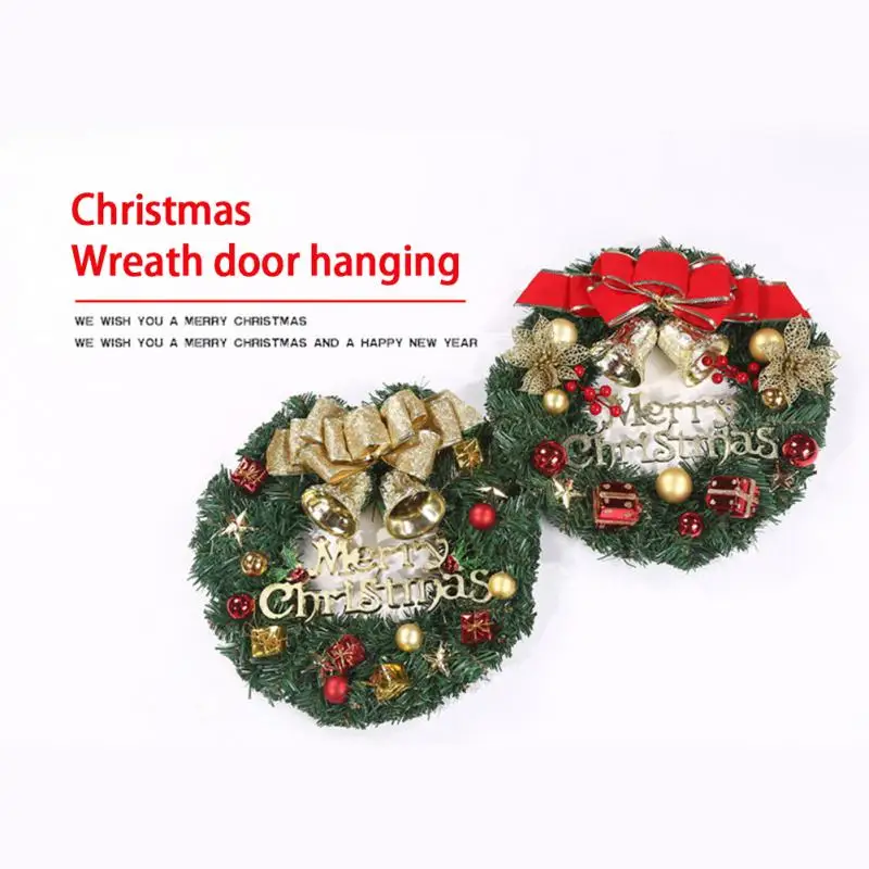 

Christmas Decoration Handmade DIY Wreath Holiday Artificial Wreath Home Window Wall Christmas Decoration Wreath Direct Sales