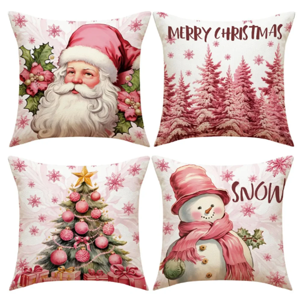 

Pillow case Christmas cushion cover Home and decoration Christmas decoration Linen sofa Bedroom decoration Pillow case