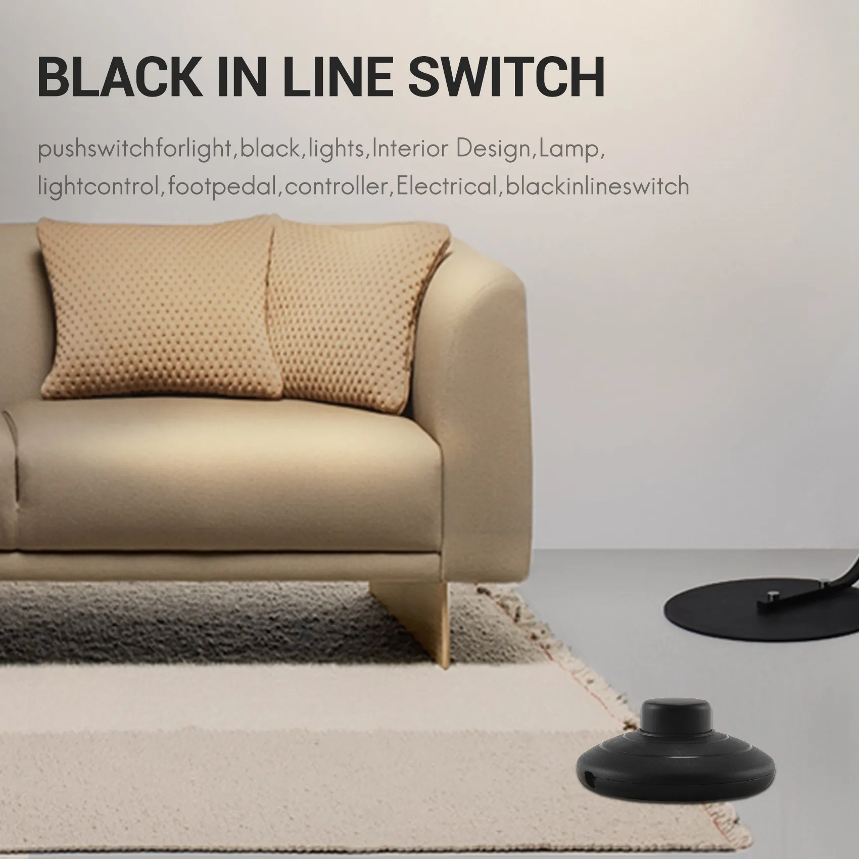 1 шт. черная линейная лампа ножной переключатель педаль питания