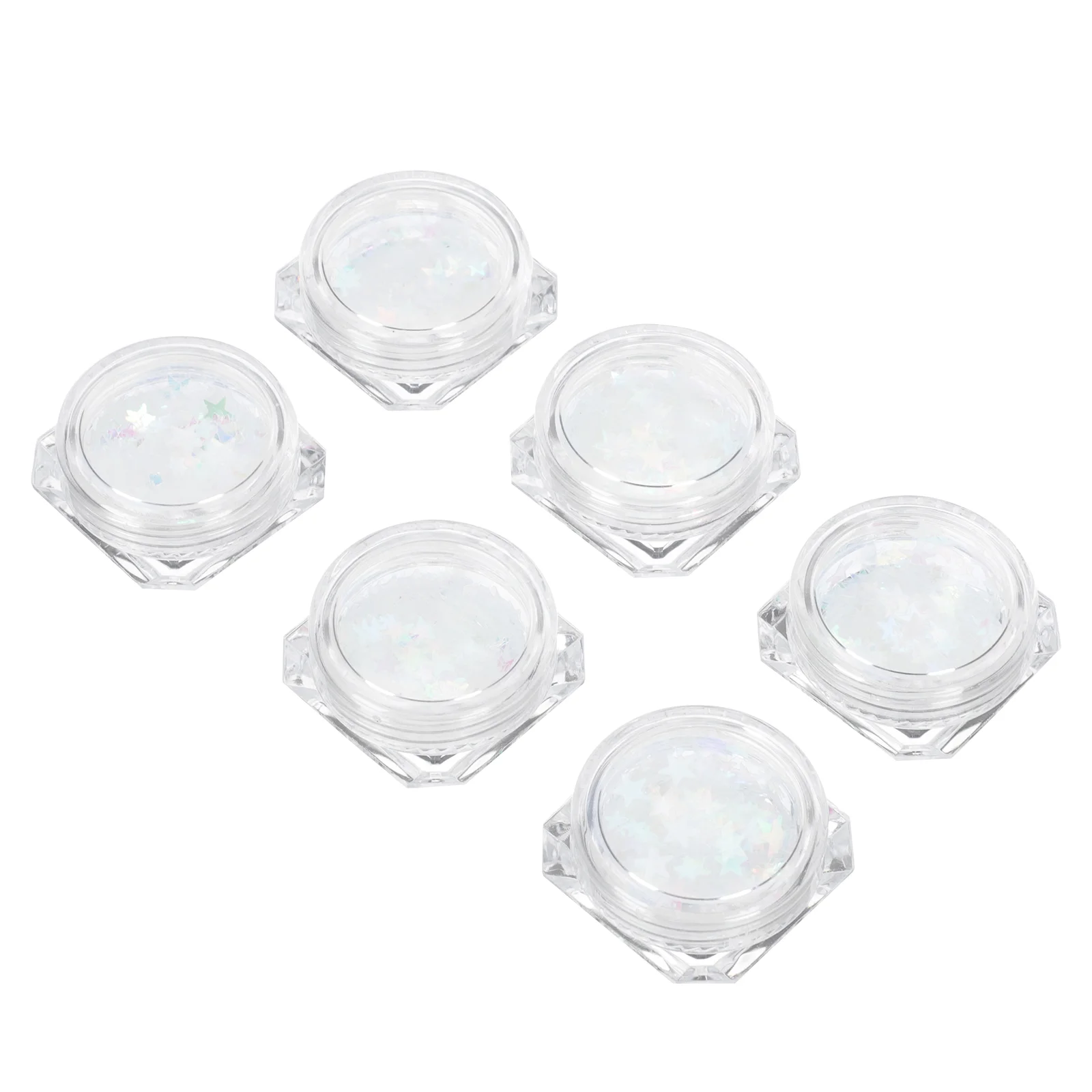 

6 Boxes of Makeup Sequins Manicure Makeup Decorative Shiny Sequins Decors