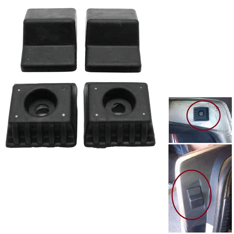 4Pcs Rear Trunk Rubber Buffer 1247580044 1247580144 For Mercedes-Benz W124 A124 C124 Car Boot Lid End Stop