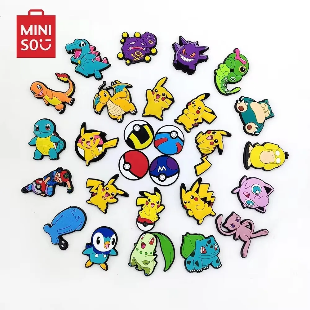 MINISO Популярные Аниме аксессуары для обуви в виде покемона 1 шт. аниме черепаха
