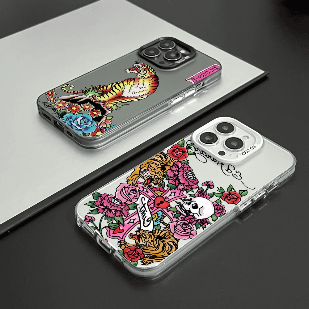 Фото Модный жесткий чехол для телефона E-Ed H с принтом FUNDA для iPhone 12, 11, 13, 14, 15, 16, 17 Max Pro Plus, мини-цветный защитный чехол №1