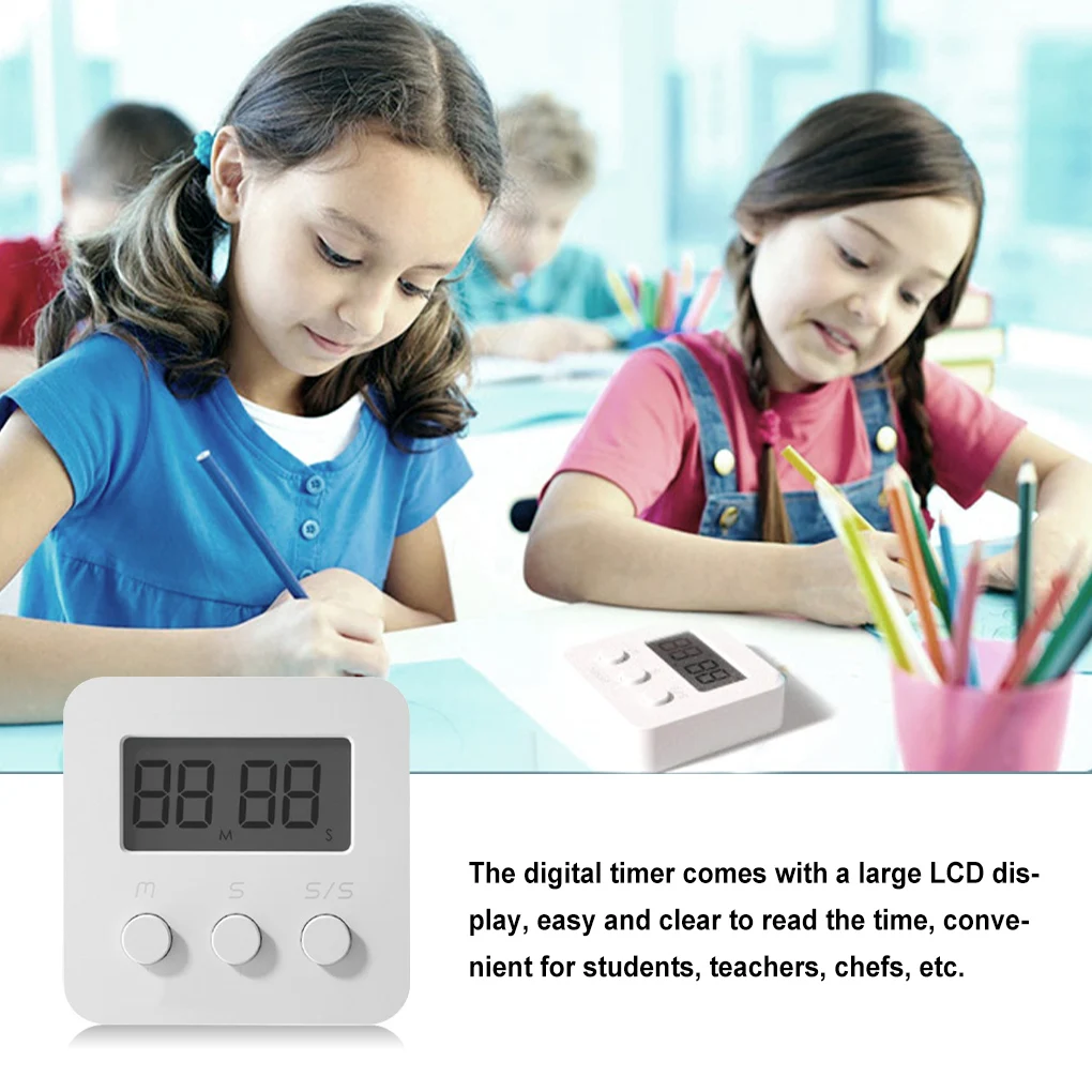 

Wall Mount Digital Timer Small Hanging Countdown Clock Kids Teachers Students Cooking Workout Timing Device