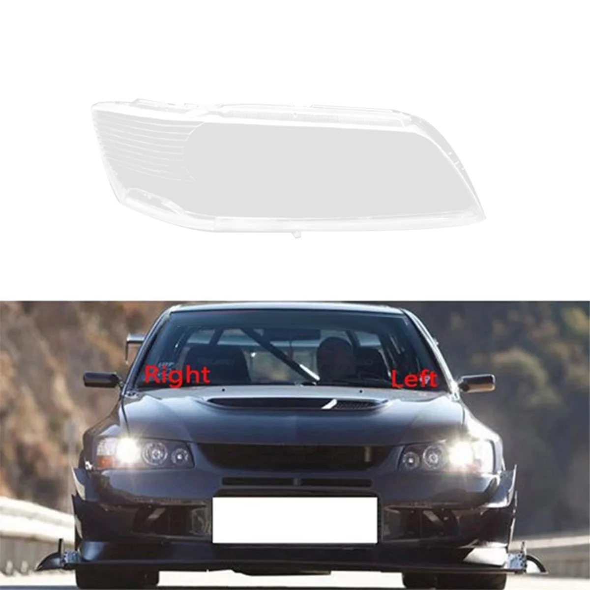

Автомобильная правая фара, абажур, прозрачная крышка объектива для Mitsubishi Lancer Evolution 2005-2006 — L48A