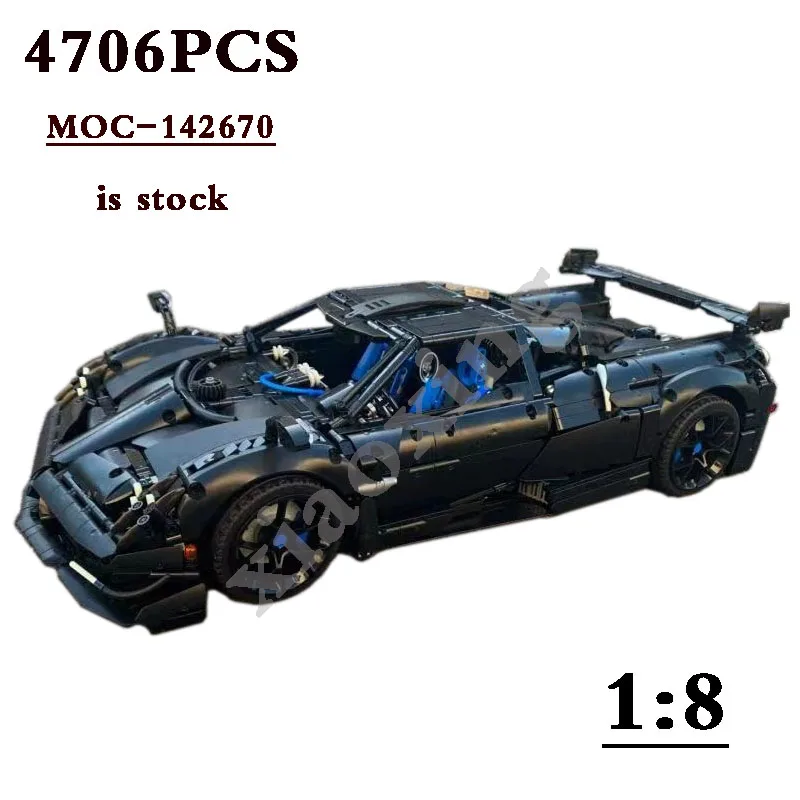 

New MOC-142670 Classic BC Racing Car 1:8 Scale Sports Car 4706PCS for 76915 Assembled Toy Building Block Model DIY Kids Gift