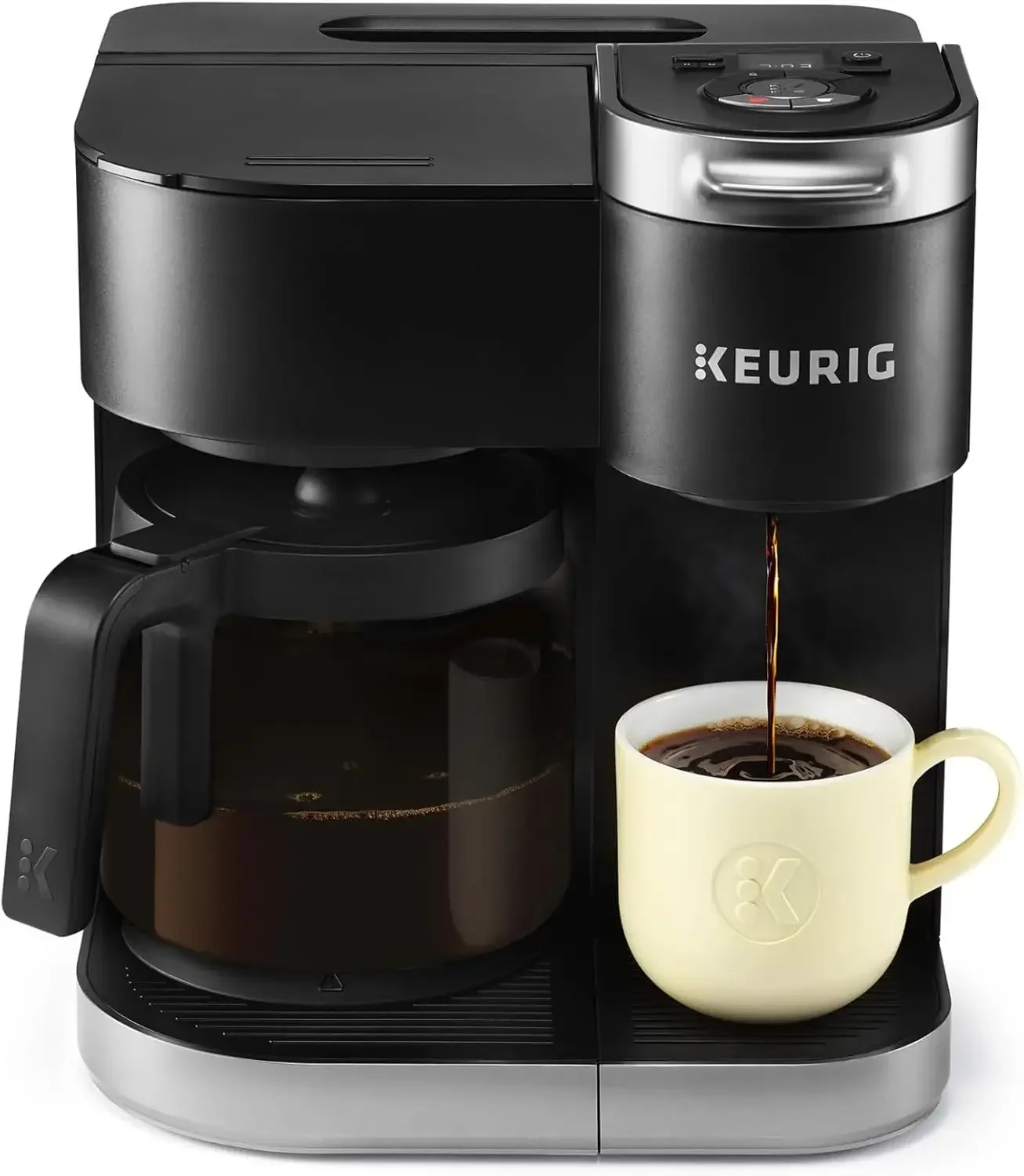 Кофеварка Keurig K-Duo на одну порцию K-Cup с графином различными размерами заваривания