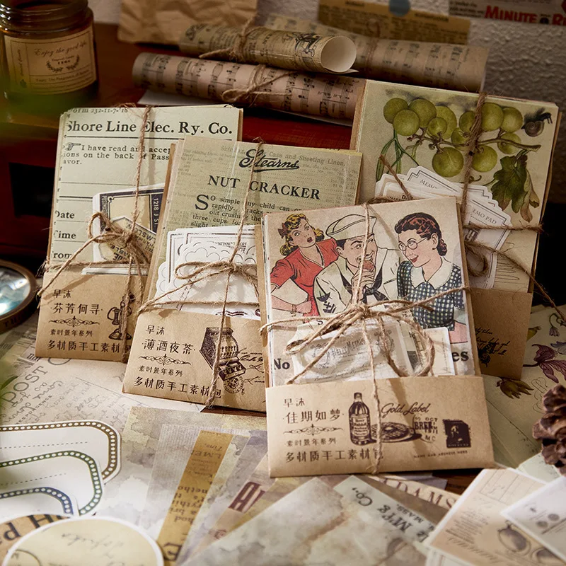 

BULA 30pcs/lot Memo Pads Sticky Notes Su Shi Jing Nian Junk Journal Paper diary Scrapbooking Stickers Office School stationery