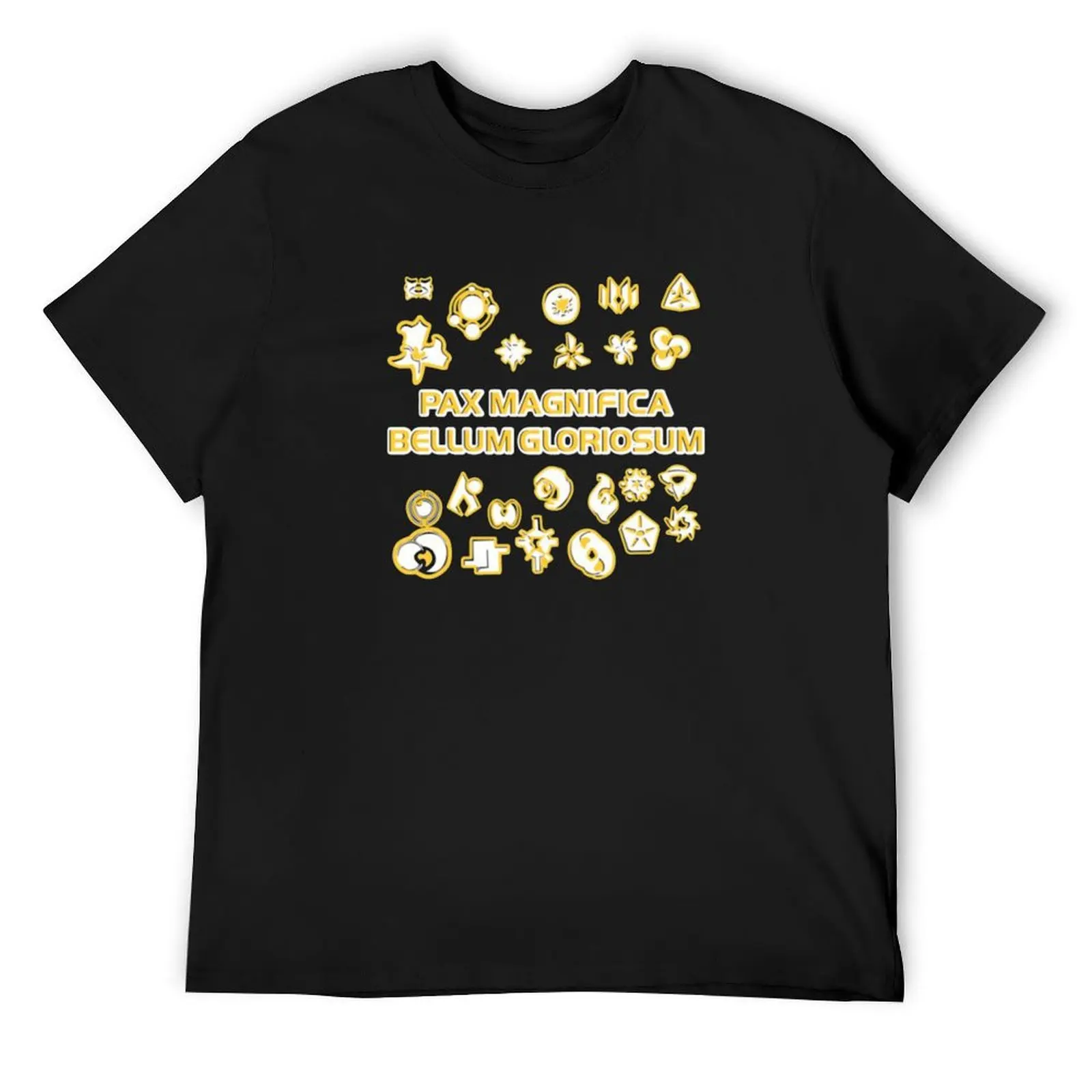 Фото Duotone Faction Symbols Pax Magnifica Bellum Gloriosum Twilight Imperium футболка милые топы рубашки футболки с рисунком спортивная футболка мужская №1