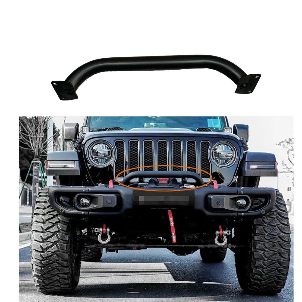 

10 юбилей стальной передний бампер бычий бампер N бар подходит для Jeep Wrangler JL 2018 + модифицированные детали для внедорожника аксессуары