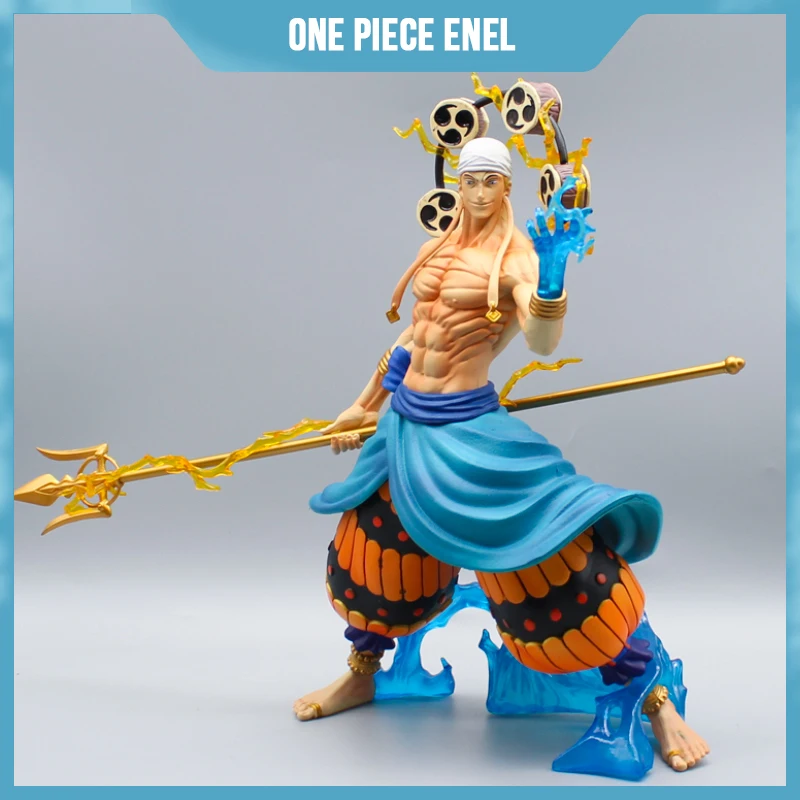 

31cm Anime One Piece Enel Sky Piea Enel Battle Form Figures Gk Figurine Pvc Statue Model Doll Collectible Ornament Toys