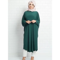 wepbel muslim dress women arab abaya solid color dress long sleeve ethnic islam dress robe loose turkey kaftan islamic clothing