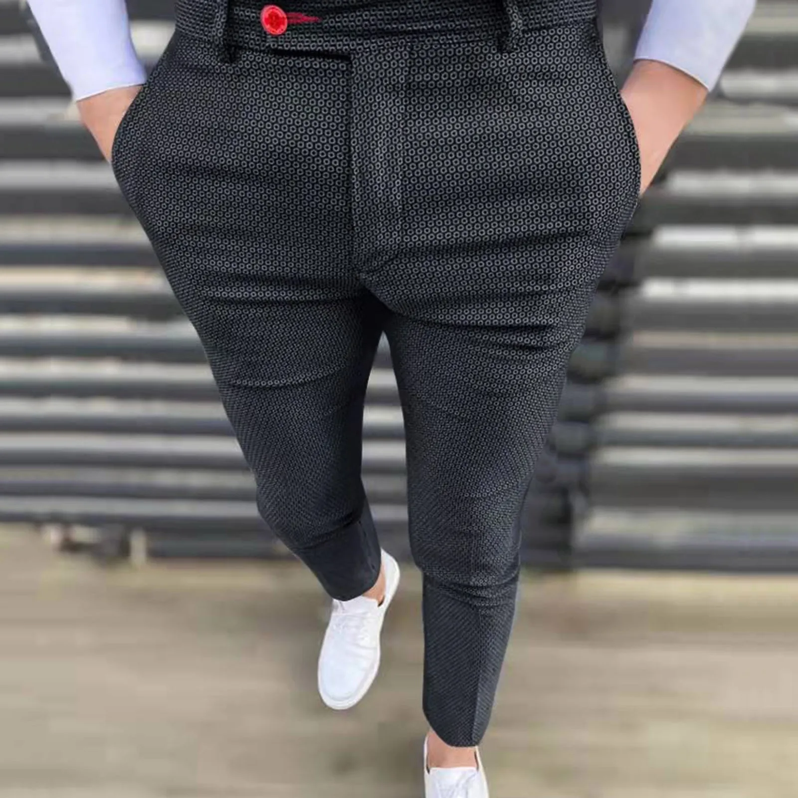 

Social Suit Pants Trousers Workwear Bottomwear Business Men's Pants Straight Leg Appears Thin Breathable Pantalones Hombre 2023