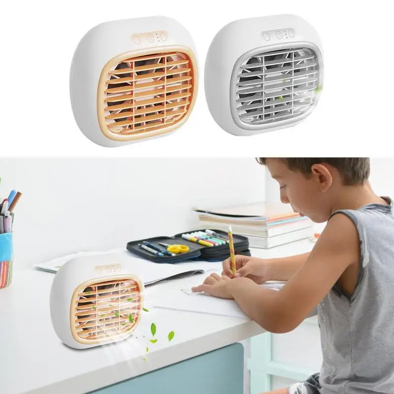 

Вентилятор для кондиционера, вентилятор для кондиционера, настольный вентилятор, маленький увлажнитель, энергосберегающий настольный вентилятор, 3 скорости, легкий для