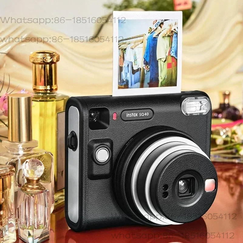 Фото Оригинальная моментальная камера Instax Square SQ40 в ретро-стиле с автоматической экспозицией и режимом селфи для квадратной пленки. №3