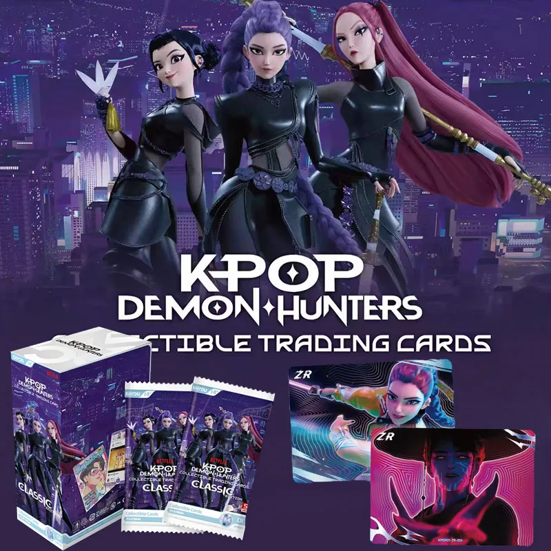Фото Коллекционные карточки Kayou Kpop Demon Hunters Classic Edition: Редкие фольгированные карточки с персонажами аниме-девушками (Руми, Мира, Зои) – игрушки и подарки №1