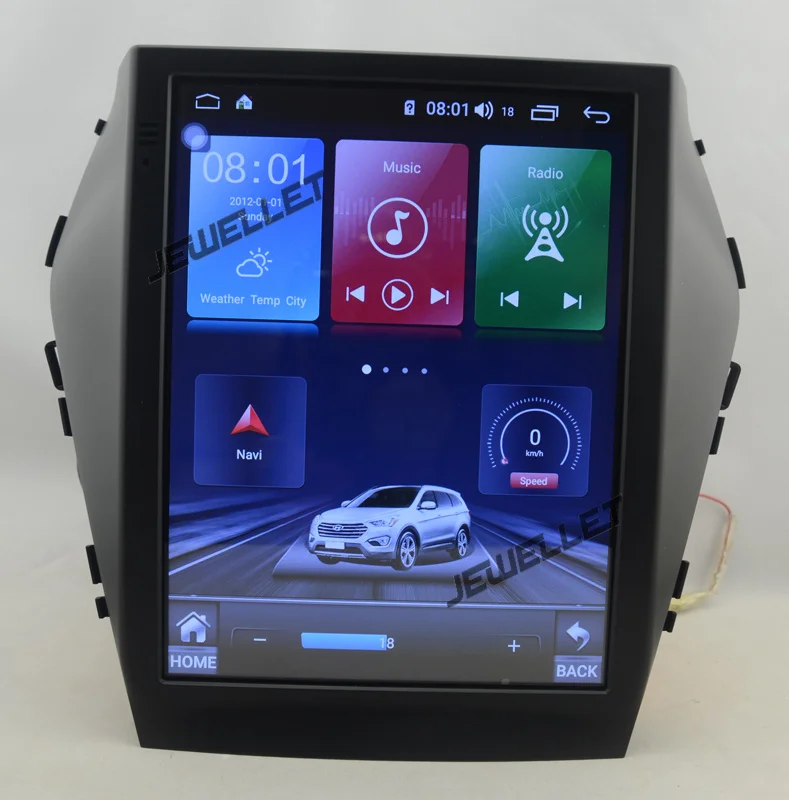 

9.7" tesla style vertical screen android 10 Octa core GPS radio Navigation for Hyundai ix45 Santa fe 2013-2017