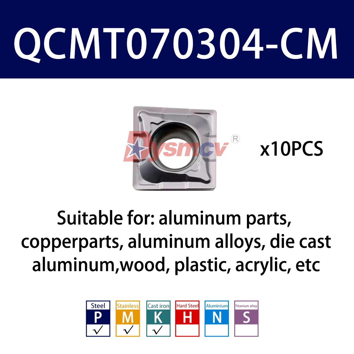 

Пластины для токарных станков QCMT для нержавеющей стали