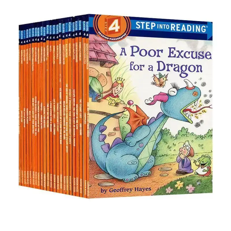 27 Volumes《Step Into Reading4》Langdon Graded Reading Children's English Learning Picture Story Books Educational Booklets