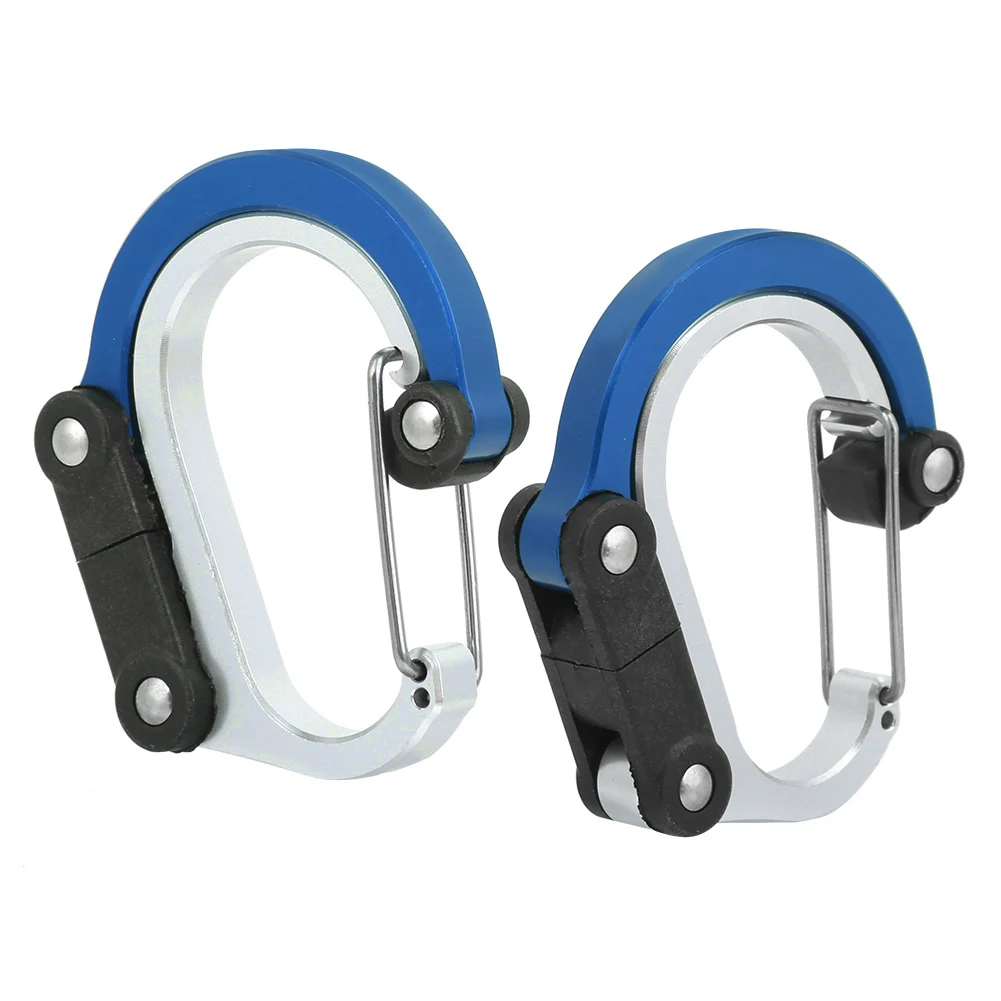 

Aluminum Carabiner Multi‑Function Outdoor Travelling Quick Hanging External Buckle 2 Pcs