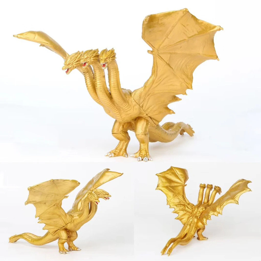 18 см King Ghidorah три головы Kidorah Золотой дракон модель животных экшн-фигурка