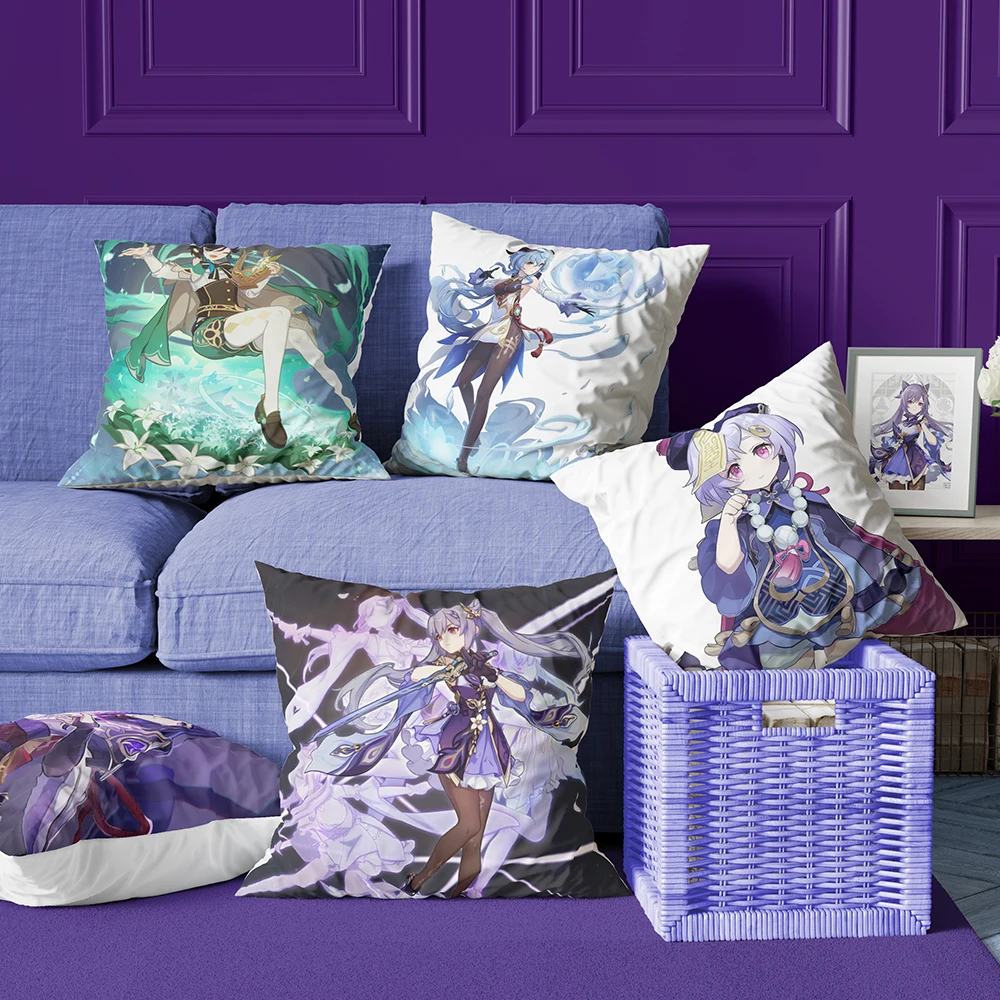 

Cartoon Character Card Love Polyester Pillowcase Home Decor Sofa Car Seat Cover Cushion Decorative Pillowcase Square 45x45cm