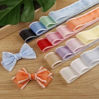 10yars velvet edge chiffon organza ribbon for clothing straw hat gift box flowers decoration bow diy hair accessories material