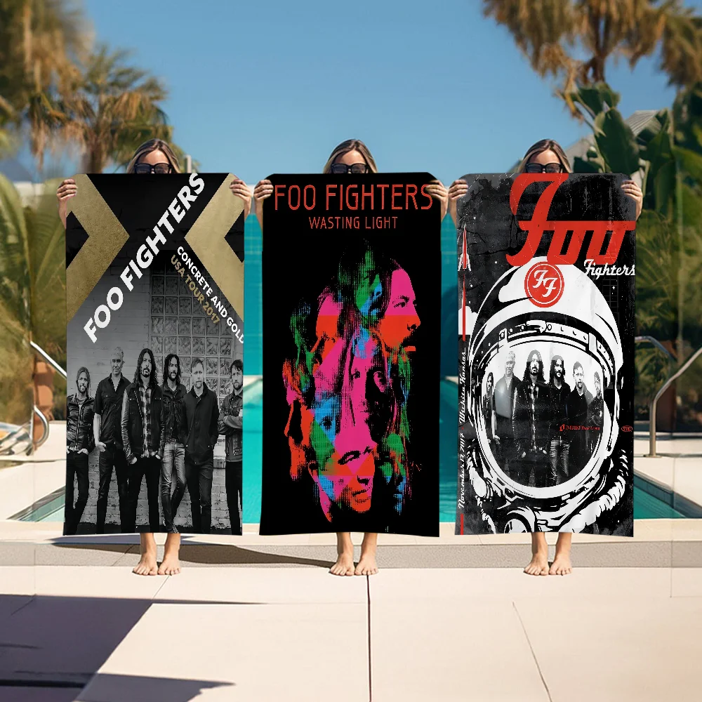 Foo Fighters Band Пляжное полотенце Красочные банные полотенца для девочек из