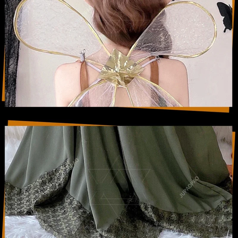 Костюм на Хэллоуин мяч эльфа взрослый сценический костюм бабочка эльф платье феи