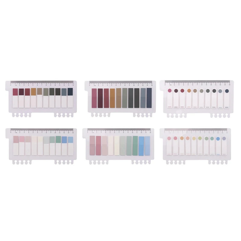 

Клейкие знаки этикеток с указателем, наклейка-маркер для страниц, прозрачные перезаписываемые ярлыки для цветных документов с линейкой