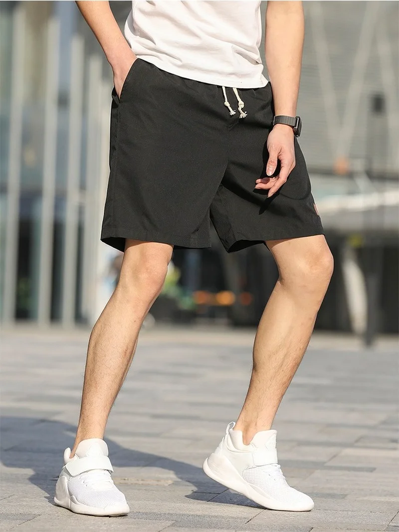 

2022 Men's New Fashion Knee Length Pants Classical Drawstring Comfortable Solid Color Outdoor Daily Sports Beach Man's Shorts